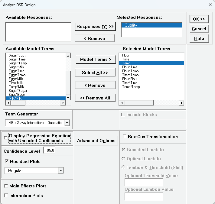 Histogram Options