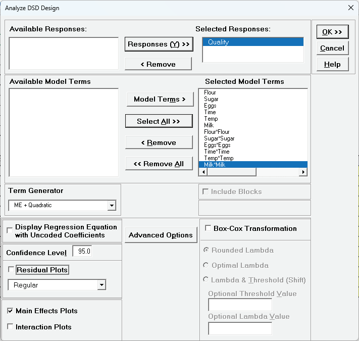 Histogram Options