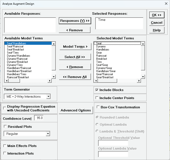 Histogram Options