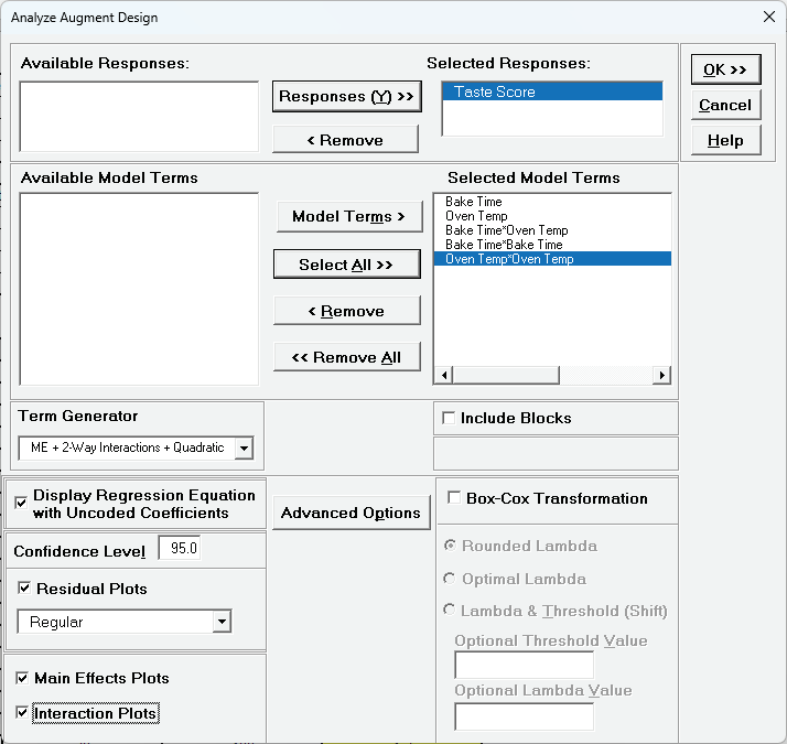 Histogram Options