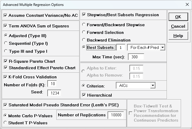 Multiple Regression Model