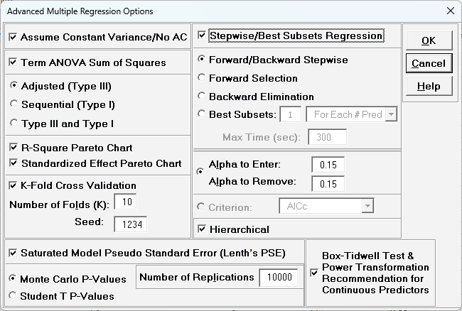 Multiple Regression Model
