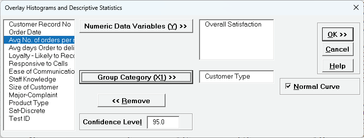 Histogram Options