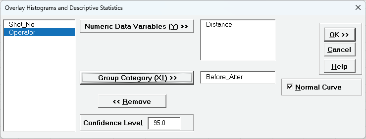 Histogram Chart Options