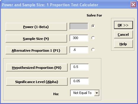 Power and Sample Size Calculator